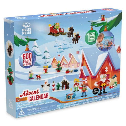 Plus-Plus Advent Calendar 600 Pieces for Christmas | KidzInc
