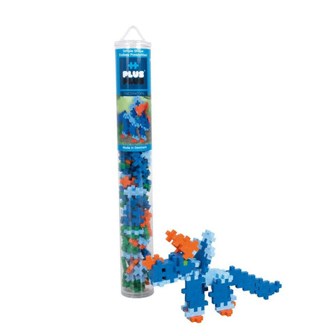Plus-Plus Triceratops Dinosaur Building Blocks | 100 Piece Tube | KidzInc Australia