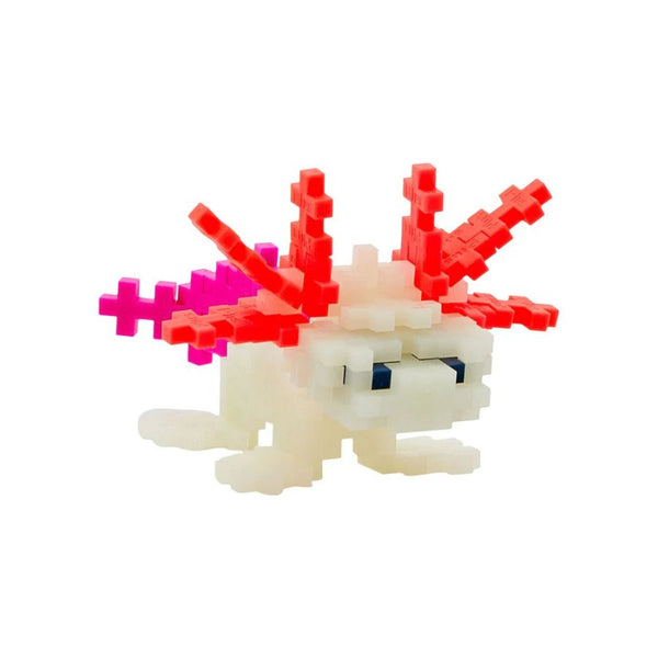 Plus-Plus Axolotl Building Blocks | Glow in the Dark 100 piece Tube | KidzInc Australia 2