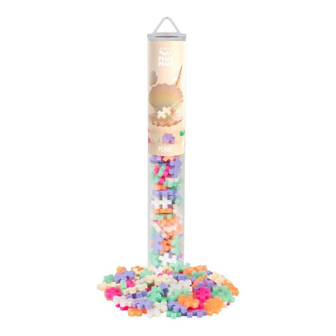 Plus-Plus Pearl Mix 100 Piece Tube | Pastel Creative STEM Toy | KidzInc Australia