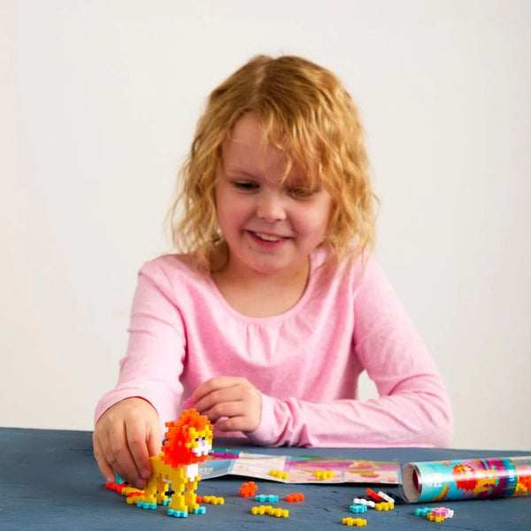  Plus-Plus Lion Building Blocks | 100 Piece Creative Tube | KidzInc Australia 2