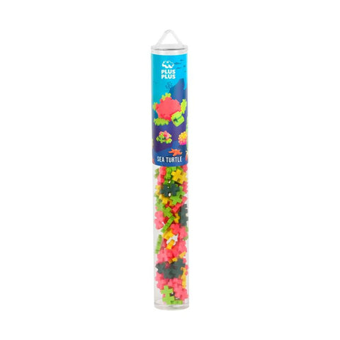 Plus-Plus Sea Turtle Tube – 100 pc Creative Construction Toy (Ages 5+) | KidzInc Australia