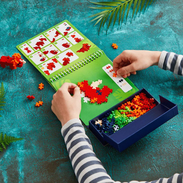 Plus-Plus Puzzle by Number Activity Pad Dinosaur | KidzInc Australia 2