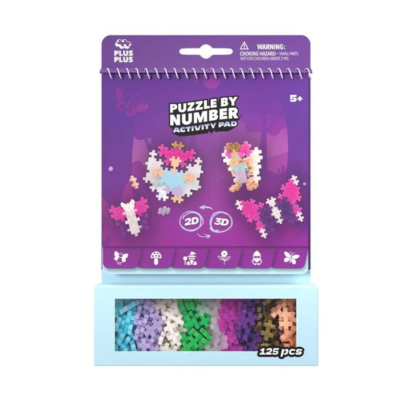 Plus-Plus Puzzle by Number Activity Pad Enchanted Forest | KidzInc Australia