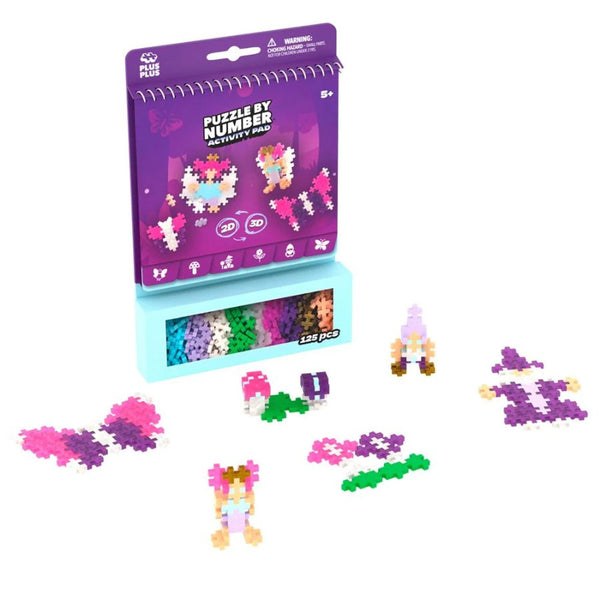 Plus-Plus Puzzle by Number Activity Pad Enchanted Forest | KidzInc Australia 3