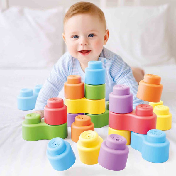 Quercetti Momy Soft Blocks 24 Piece Set | KidzInc Australia 3