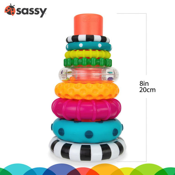 Sassy Baby Stacks of Circles – Award-Winning Stacking Toy | KidzInc Australia 3