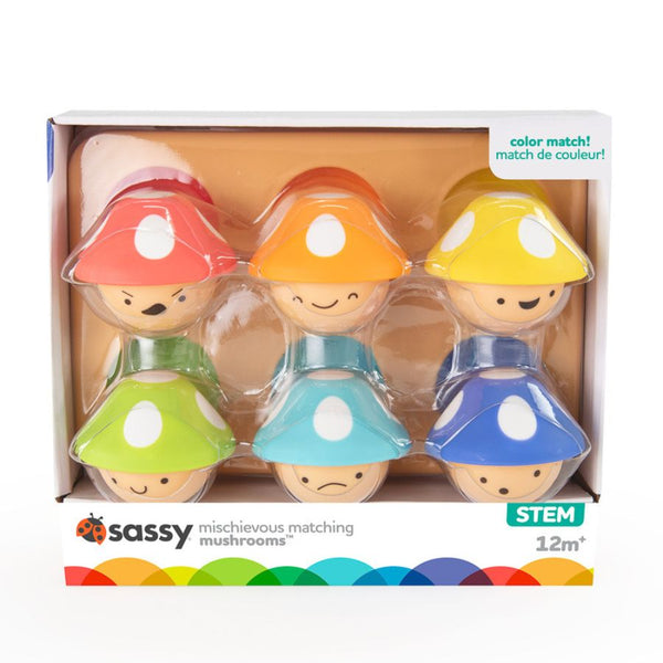 Sassy Baby Mischievous Matching Mushrooms Colour Matching Game | KidzInc Australia
