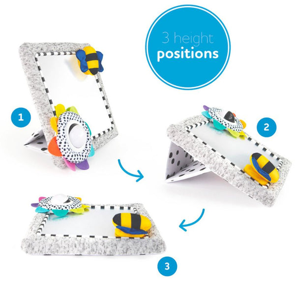 Sassy Baby See Me Bee Floor Mirror | Tummy Time Learning Fun | KidzInc Australia 4