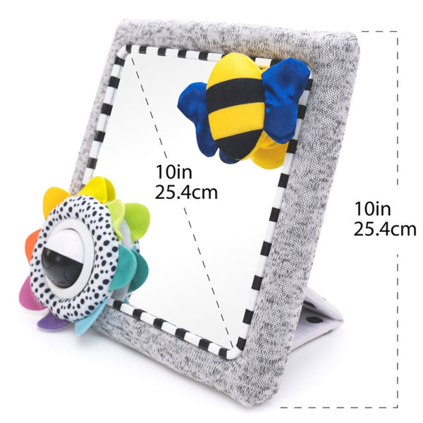 Sassy Baby See Me Bee Floor Mirror | Tummy Time Learning Fun | KidzInc Australia 2