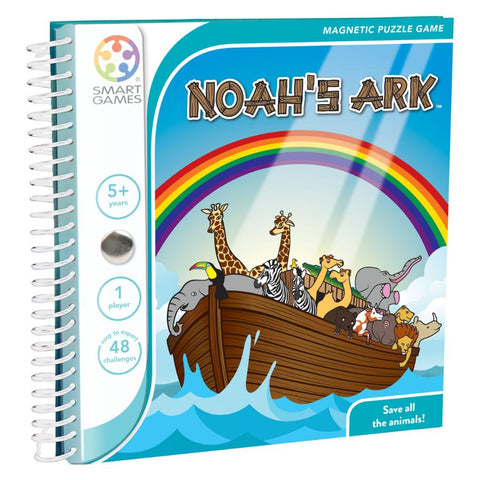 Smart Games Noah's Ark Magnetic Puzzle Game | Travel Puzzle for Kids | KidzInc Australia