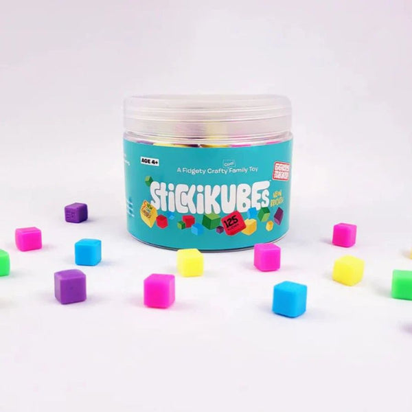 Komarc Games StickiKubes Neon Brights Tub – 125 Sticky Cubes | KidzInc Australia