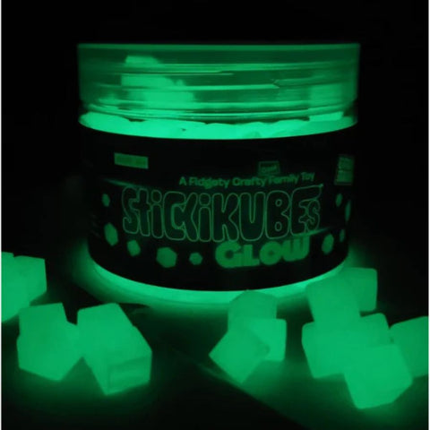 Komarc Games StickiKubes Glow In The Dark Tub – 125 Pieces | KidzInc Australia