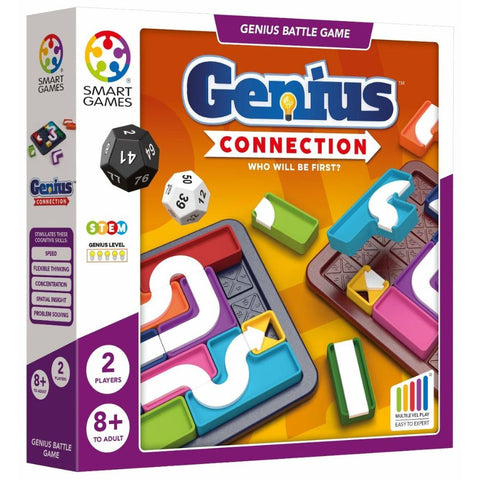 Smart Games Genius Connection | 2-Player Strategy Puzzle Game | KidzInc Australia