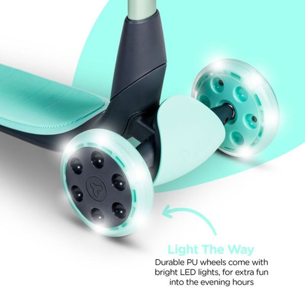 Yvolution Glider Luna 5-in-1 Scooter & Ride-On Green | KidzInc Australia 2