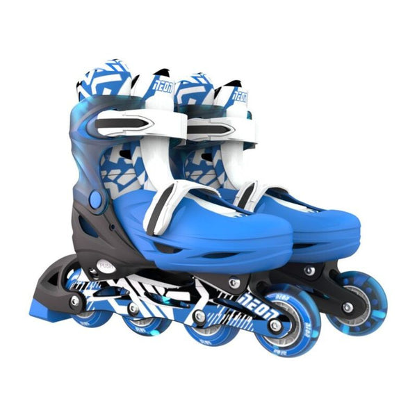 Yvolution Neon Combo Skates | Adjustable Blue Light-Up Skates for Kids | KidzInc Australia 7