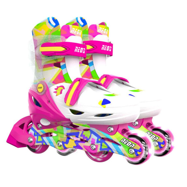 Yvolution Neon Combo Skates | Adjustable Light-Up Skates for Kids | KidzInc Australia