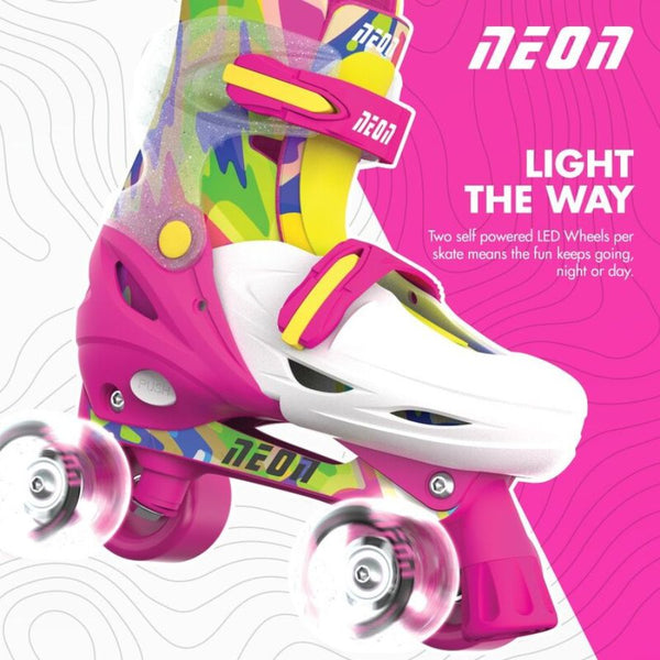 Yvolution Neon Combo Skates | Adjustable Light-Up Skates for Kids | KidzInc Australia 5
