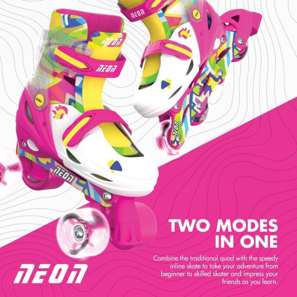 Yvolution Neon Combo Skates | Adjustable Light-Up Skates for Kids | KidzInc Australia 4