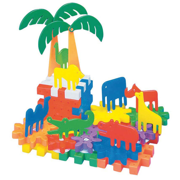 Quercetti - Jungle Park Gears 50 Pieces | KidzInc Australia | Online Educational Toy Store