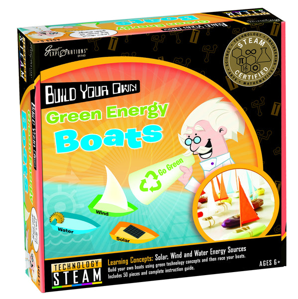 STEAM - Technology Build Your Own Green Energy Boats | KidzInc Australia | Online Educational Toy Store