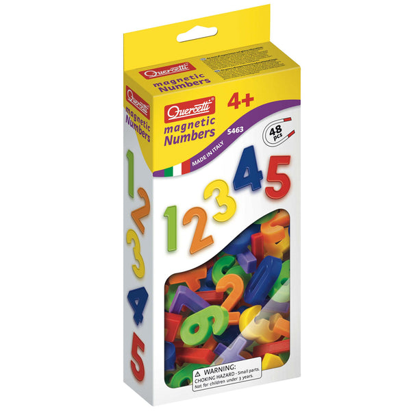 Quercetti - Magnetic Numbers Set of 48 | KidzInc Australia | Online Educational Toy Store