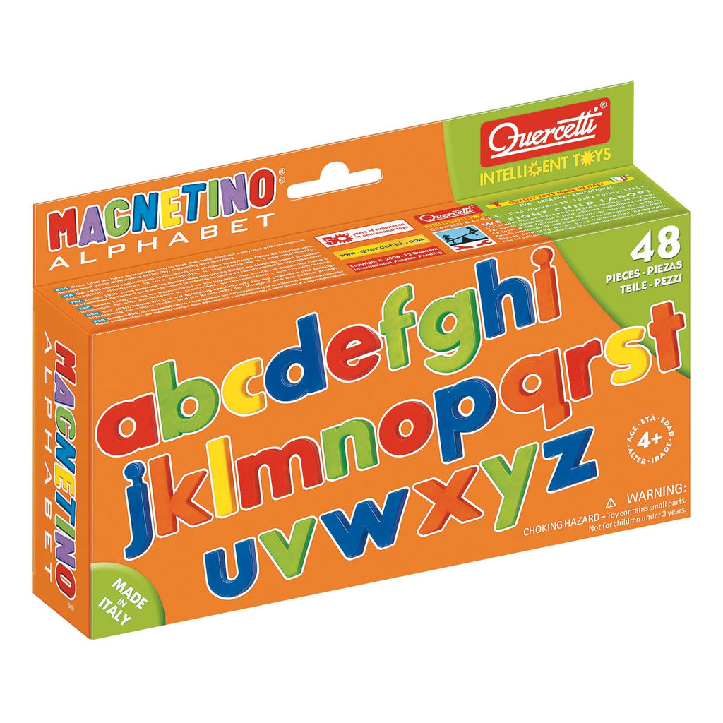 Quercetti Magnetic Lowercase Letters Pack of 48 KidzInc