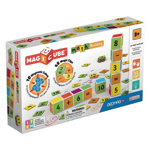 Geomag Magicube Math Building 55 Pieces | Magnetic Construction Toys | KidzInc Australia