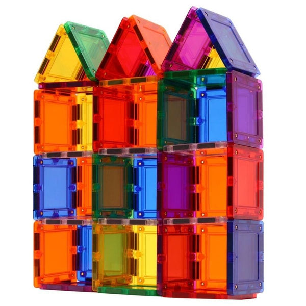 Tileblox Rainbow 104 Piece Set | Magnetic Tile Construction | KidzInc Australia 3