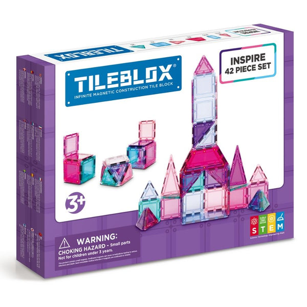 Magformers TileBlox Inspire 60 Piece Set | Magnetic Tiles | KidzInc Australia 2