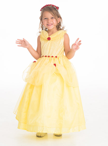 Little Adventures - Deluxe Yellow Beauty Girls Costume | KidzInc Australia | Online Educational Toy Store