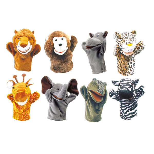 Safari Animal Hand Puppet Set | KidzInc Australia | Online Educational Toy Store