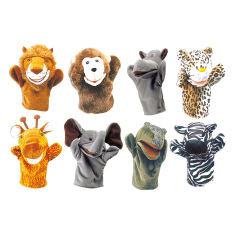 Safari Animal Hand Puppet Set | KidzInc Australia | Online Educational Toy Store