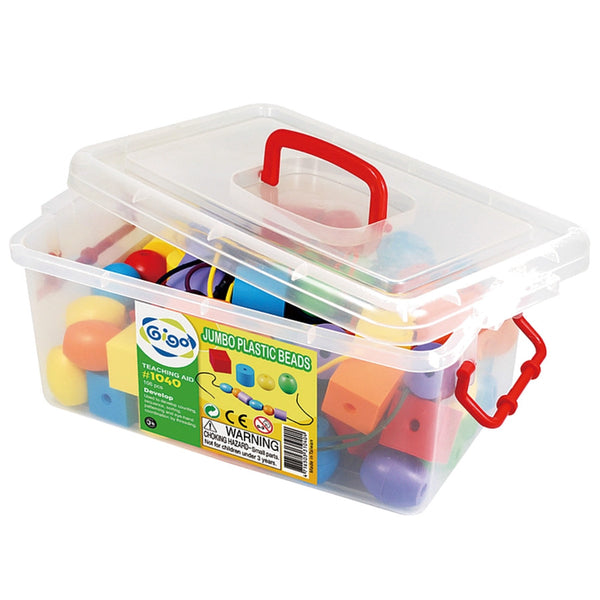 Gigo - Jumbo Plastic Bead Set | KidzInc Australia | Online Educational Toy Store