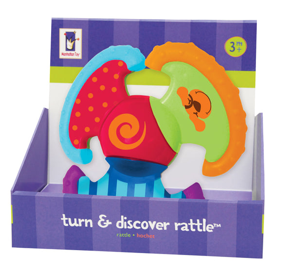 Manhattan Toy - Baby: Turn & Discover Rattle | KidzInc Australia | Online Educational Toy Store
