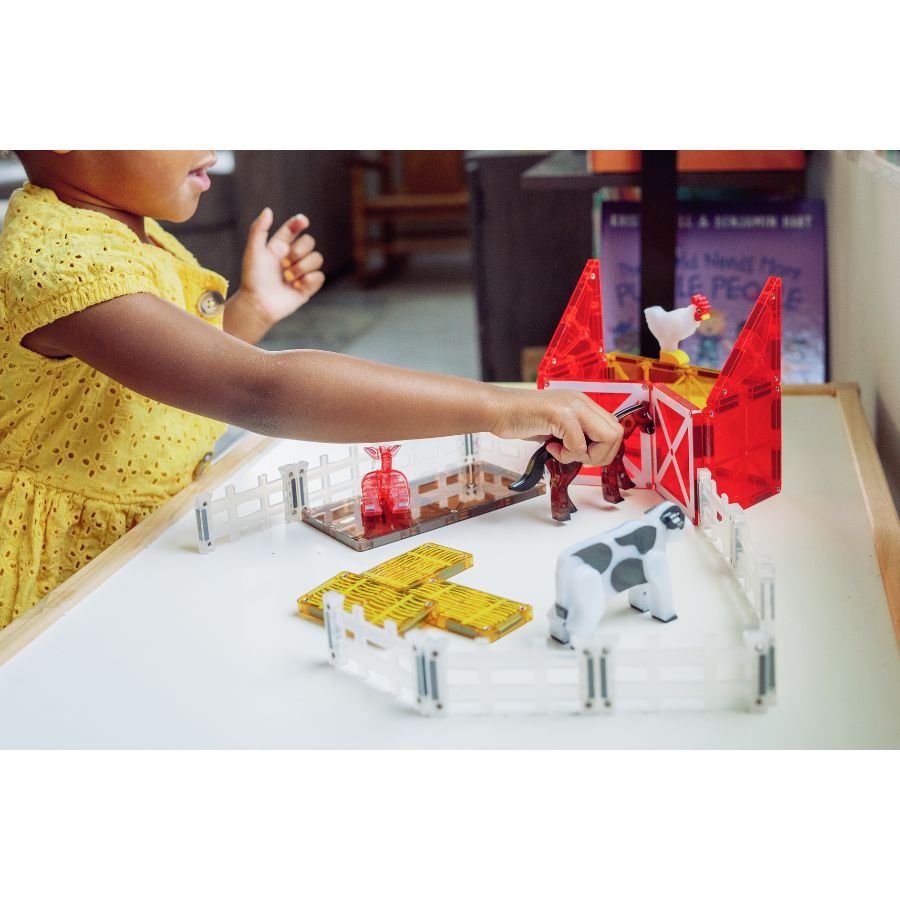 Magna-Tiles Farm Animals 25-Piece Set Magnetic Tiles | KidzInc