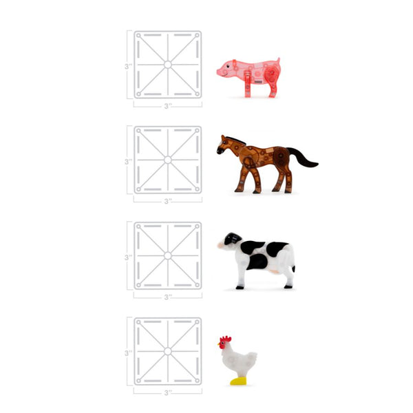 Magna-Tiles Farm Animals 25-Piece Set Magnetic Tiles | KidzInc Australia 9
