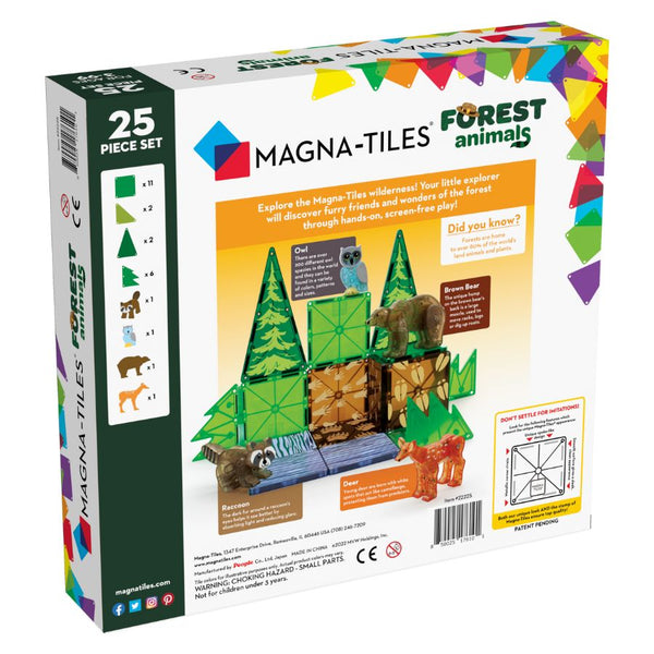 Magna-Tiles Forest Animals 25-Piece Set Magnetic Tiles | KidzInc Australia