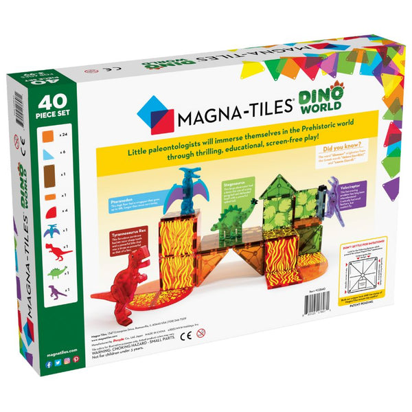 Magna-Tiles Dino World 40 Piece Set Magnetic Tiles | KidzInc Australia 2