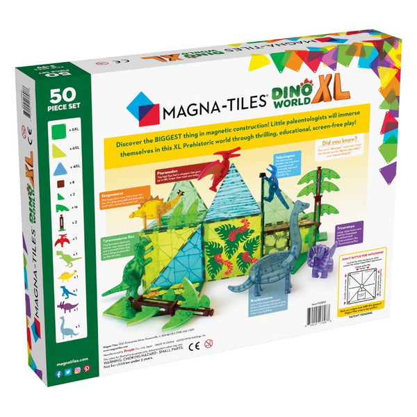 Magna-Tiles Dino World XL 50 Piece Set Magnetic Tiles | KidzInc Australia 2