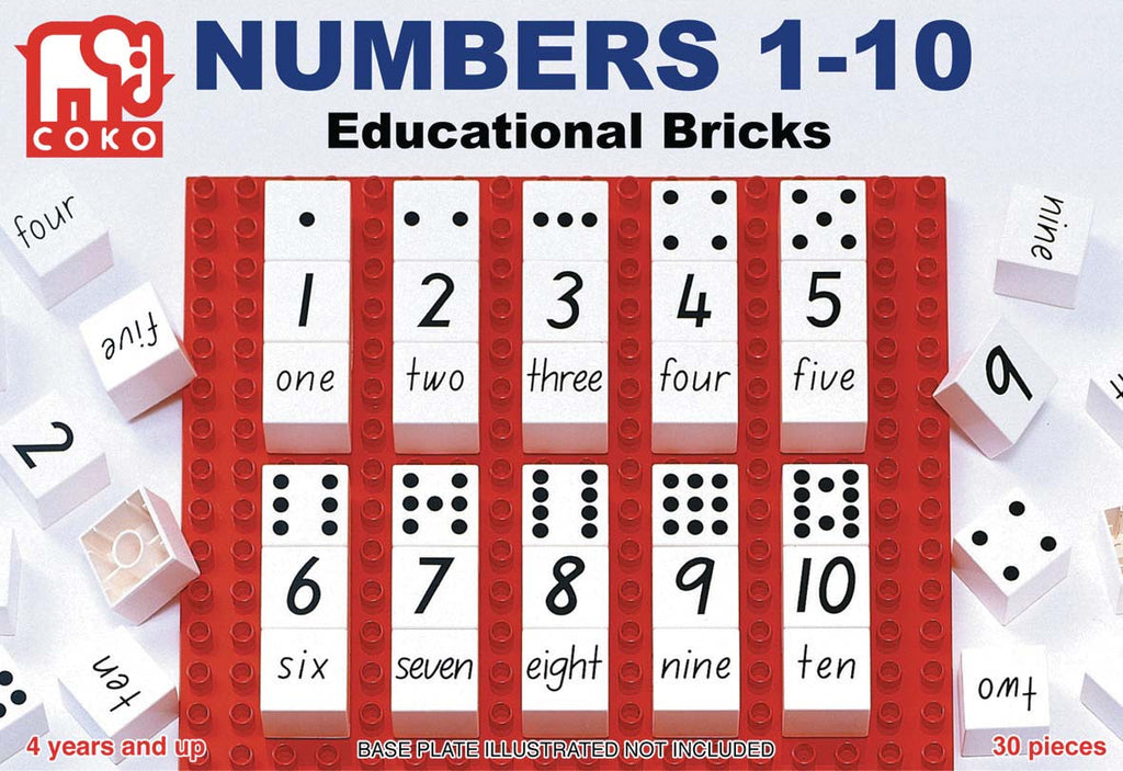 Coko Blocks COKO Numbers 1-10 | Building Blocks | KidzInc Australia