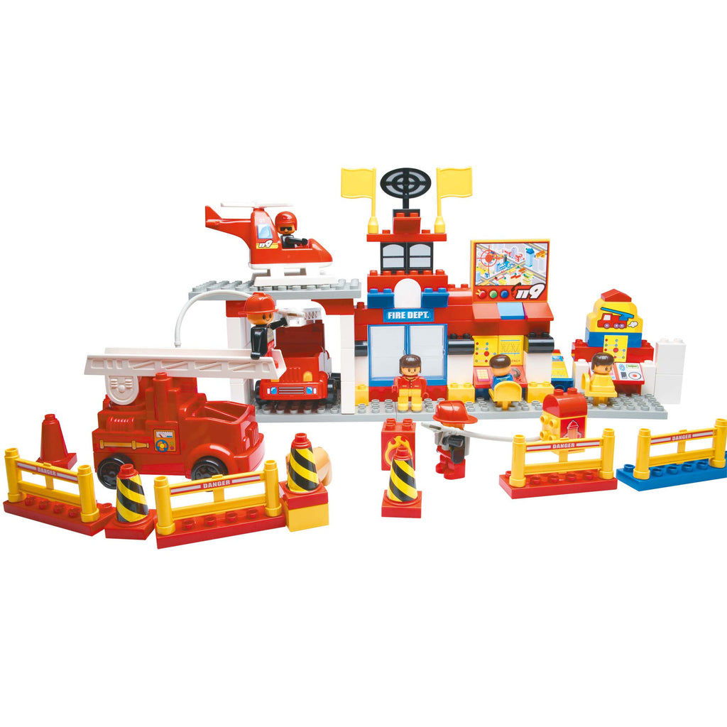 Coko Blocks COKO Fire Department Block Set | KidzInc Australia