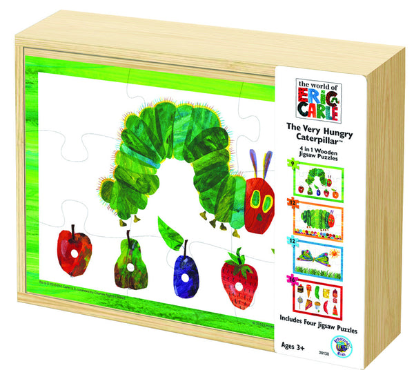 Very Hungry Caterpillar 4 in 1 Wooden Puzzle Box | KidzInc Australia | Online Educational Toy Store