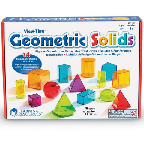 Learning Resources - View-Thru Geometric Solids | KidzInc Australia | Online Educational Toy Store