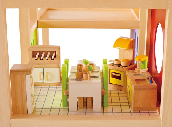 Hape - Doll House Furniture Modern Kitchen | KidzInc Australia | Online Educational Toy Store