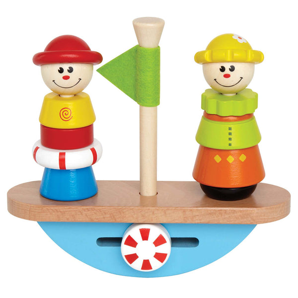 Hape - Balance Boat Wooden Stacking Toy | KidzInc Australia | Online Educational Toy Store