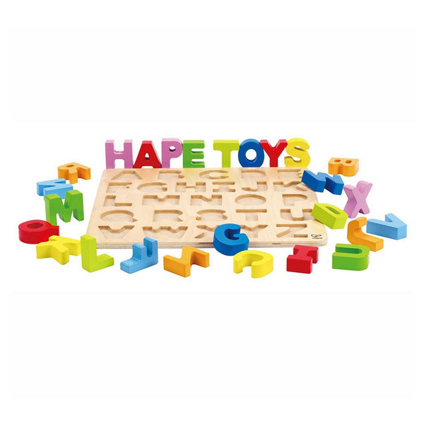 Hape - Uppercase Alphabet Wooden Puzzle 26 Piece | KidzInc Australia | Online Educational Toy Store