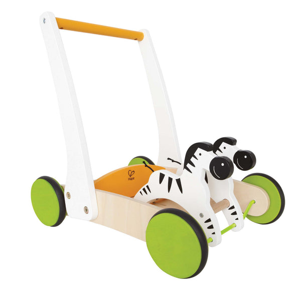 Hape - Galloping Zebra Cart | KidzInc Australia | Online Educational Toy Store
