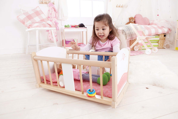 Hape - Baby Cradle | KidzInc Australia | Online Educational Toy Store