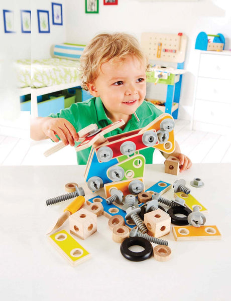 Hape - Master Builder Set | KidzInc Australia | Online Educational Toy Store